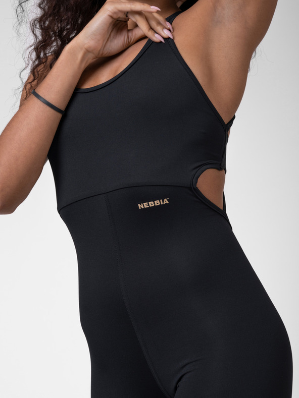 Nebbia Crni ženski kombinezon NEBBIA INTENSE Zlatni kombinezon 595