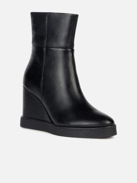 Geox Crne ženske gležnjače Geox Elidea Wedge