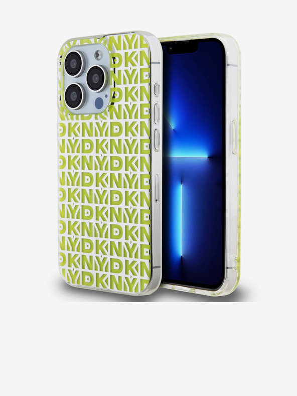 DKNY PC/TPU stražnja maska ​​s uzorkom za iPhone 15 Pro žuta DKNY