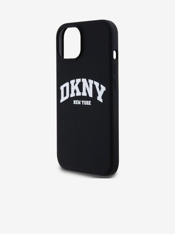 DKNY Liquid Silicone Arch Logo MagSafe stražnja maska ​​za iPhone 14 crna DKNY