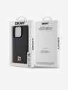 DKNY PU kožna ponovljena šara s logotipom Magsafe stražnja maska ​​za iPhone 13 Pro crna DKNY