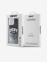 DKNY Stražnja maska ​​s logotipom Liquid Glitter Arch za iPhone 15 crna DKNY