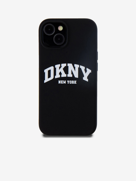 DKNY Liquid Silicone Arch Logo MagSafe stražnja maska ​​za iPhone 13 crna DKNY