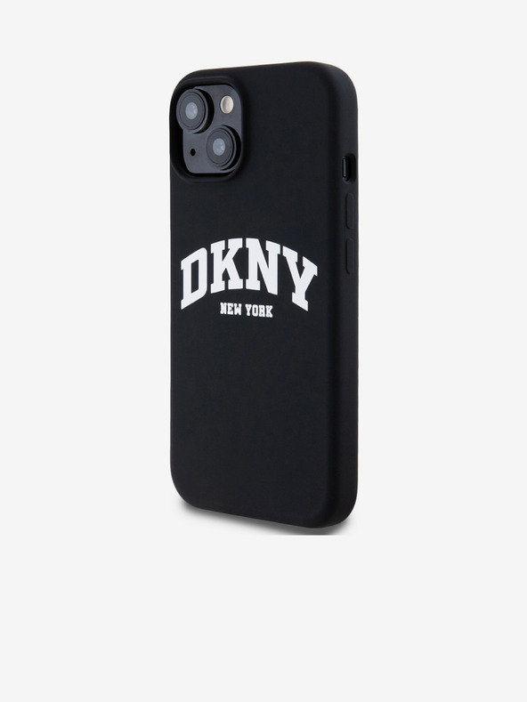 DKNY Liquid Silicone Arch Logo MagSafe stražnja maska ​​za iPhone 13 crna DKNY