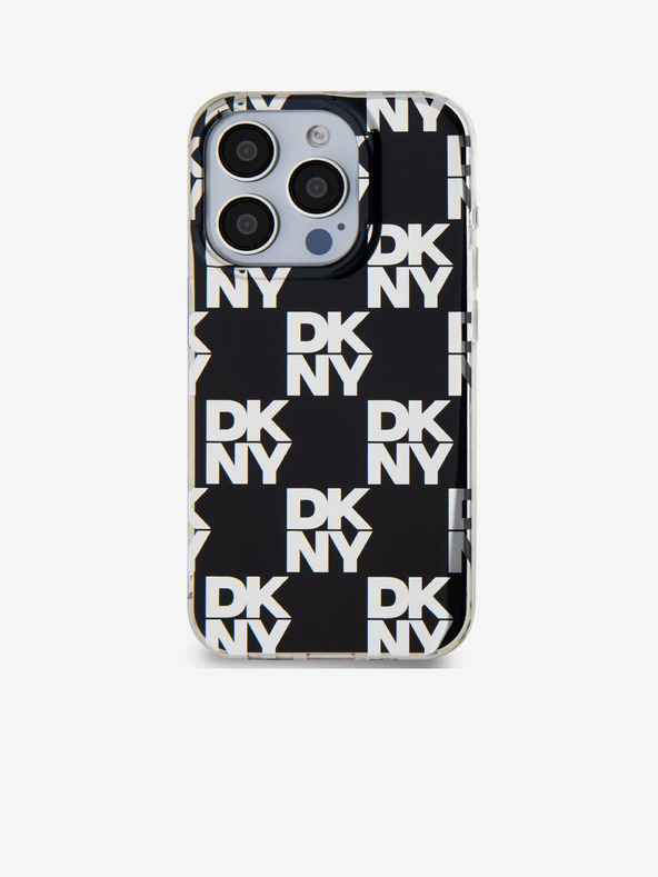 DKNY PC/TPU stražnja maska ​​s kariranim uzorkom za iPhone 15 Pro crna DKNY