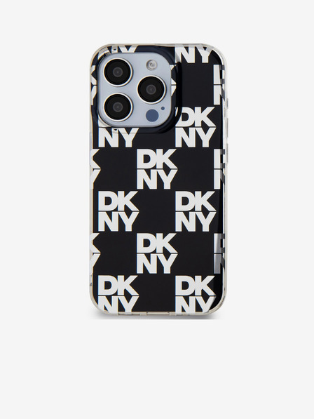 DKNY PC/TPU stražnja maska ​​s kariranim uzorkom za iPhone 15 Pro crna DKNY