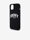 DKNY Liquid Silicone Arch Logo MagSafe stražnja maska ​​za iPhone 15 Plus crna DKNY
