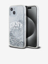 DKNY Stražnja maska ​​s logotipom Liquid Glitter Arch za iPhone 14 prozirna DKNY