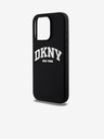 DKNY Liquid Silicone Arch Logo MagSafe stražnja maska ​​za iPhone 15 Pro crna DKNY