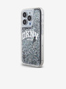DKNY Stražnja maska ​​s logotipom Liquid Glitter Arch za iPhone 15 Pro crna DKNY