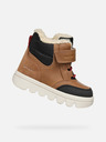 Geox Smeđe dječačke zimske cipele Geox Willaboo B Ab