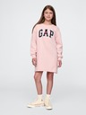 GAP Dječji sweatshirt oversize haljina s logom GAP