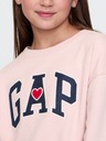 GAP Dječji sweatshirt oversize haljina s logom GAP