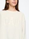 GAP Dječji sweatshirt oversize šerpa haljina s logom GAP