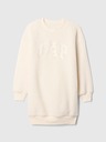GAP Dječji sweatshirt oversize šerpa haljina s logom GAP