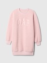 GAP Dječji sweatshirt oversize šerpa haljina s logom GAP