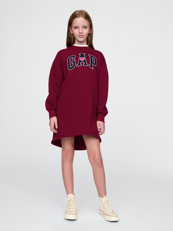 GAP Dječja sweatshirt haljina s logom GAP