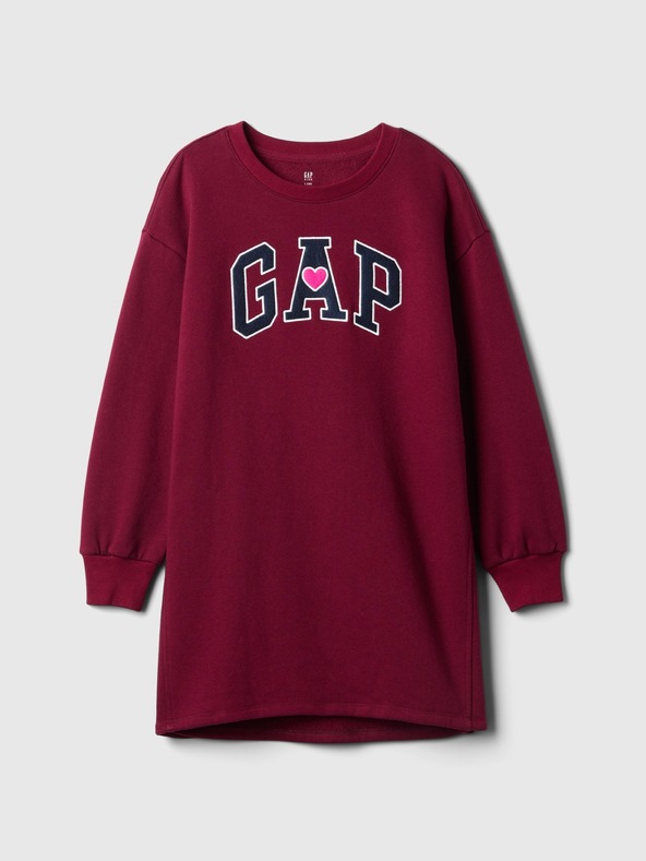 GAP Dječja sweatshirt haljina s logom GAP