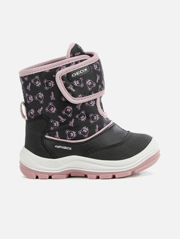 Geox Crne gležnjače za djevojčice Geox Flanfil ABX