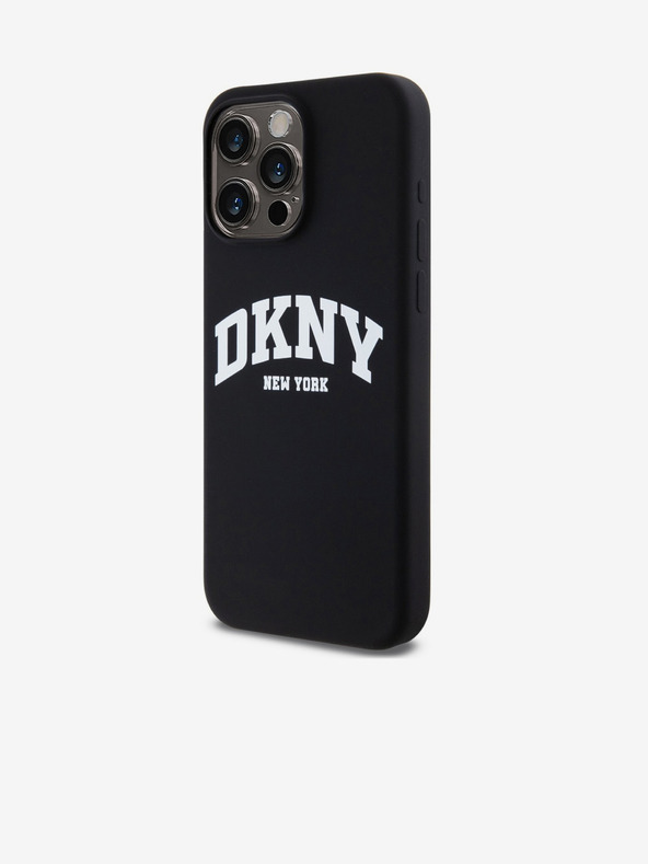 DKNY Liquid Silicone Arch Logo MagSafe stražnja maska ​​za iPhone 12/12 Pro crna DKNY