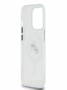 Karl Lagerfeld Karl Lagerfeld IML K&CH Heads metalni okvir MagSafe stražnja maska ​​za iPhone 15 Pro prozirna