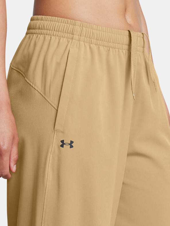Under Armour Sportske hlače Under Armour UA Rival Wide Leg Pant-BRN