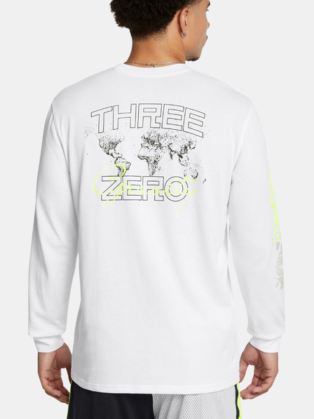 Under Armour Muška majica Under Armour Curry HW Verbiage LS Tee-WHT