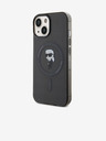 Karl Lagerfeld IML Ikonik MagSafe stražnja maska ​​za iPhone 15 crna Karl Lagerfeld