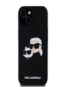 Karl Lagerfeld Liquid Silicone Double Heads Magsafe stražnja maska ​​za iPhone 15 Pro Max crna Karl Lagerfeld