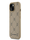 Karl Lagerfeld PU Karl Heads Pattern Magsafe stražnja maska ​​za iPhone 15 Beige Karl Lagerfeld