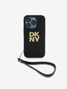 DKNY PU kožna stražnja maska ​​s logotipom narukvice za iPhone 15 Pro Max crna DKNY