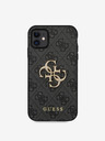 Guess Stražnja maska ​​Guess PU 4G s metalnim logotipom za iPhone 11 siva