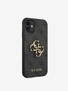 Guess Stražnja maska ​​Guess PU 4G s metalnim logotipom za iPhone 11 siva