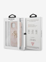 Guess Stražnja maska ​​Guess PU 4G s metalnim logotipom za iPhone 13 ružičasta