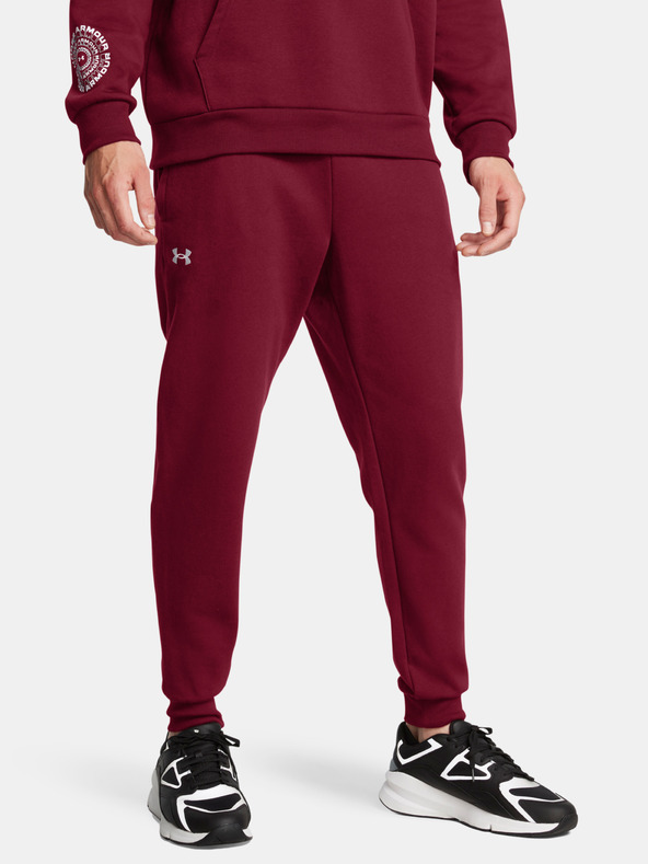 Under Armour Muške trenirke Under Armour UA Rival Fleece Joggers-RED