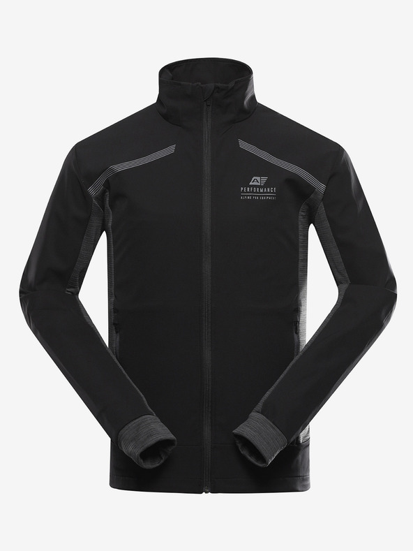 ALPINE PRO Muška softshell jakna s membranom ALPINE PRO UKEB crna