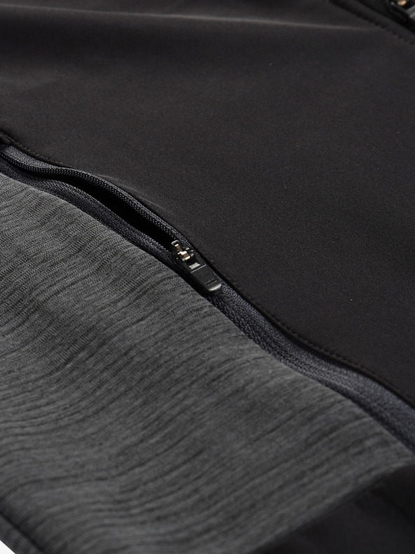 ALPINE PRO Muška softshell jakna s membranom ALPINE PRO UKEB crna