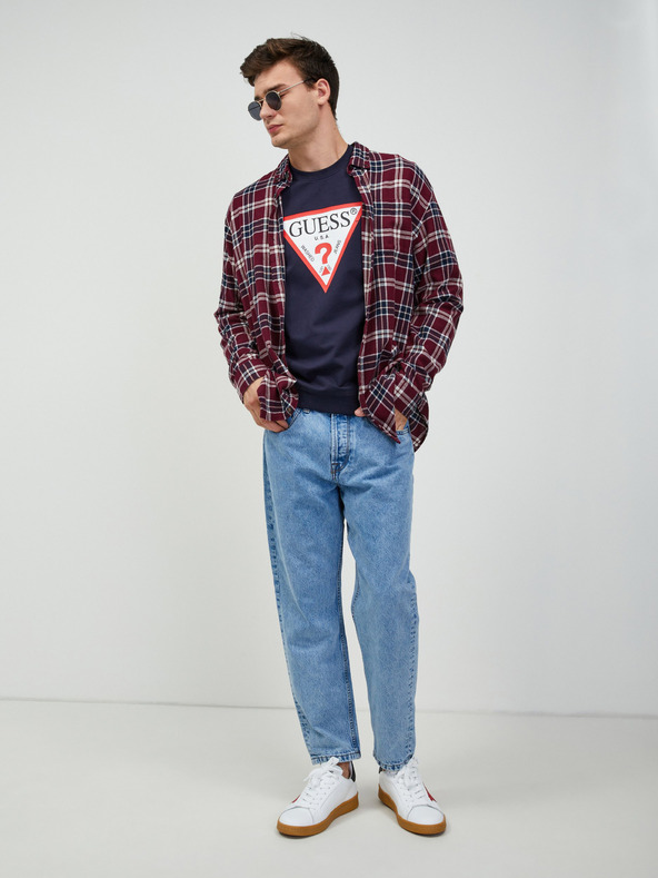 Guess Guess Audley tamnoplava muška majica dugih rukava