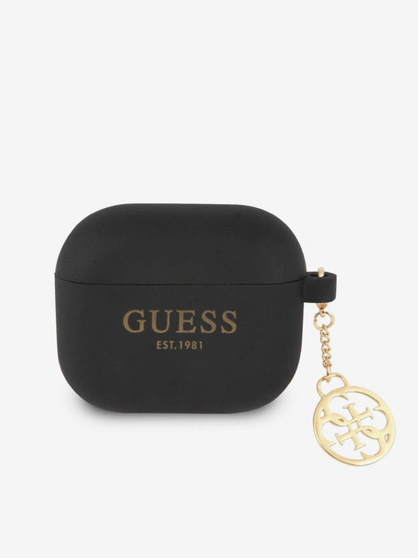 Guess Silikonska maska ​​Guess 4G Charm za AirPods 3 crna