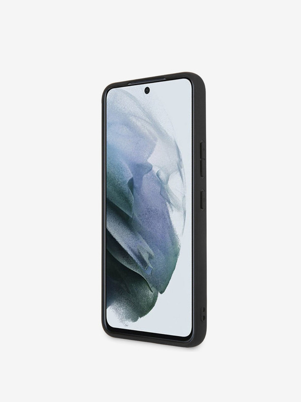 Guess PU 4G Metal Logo Zadní Kryt pro Samsung Galaxy S23 Grey Etui za telefon