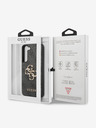 Guess PU 4G Metal Logo Zadní Kryt pro Samsung Galaxy S23 Grey Etui za telefon