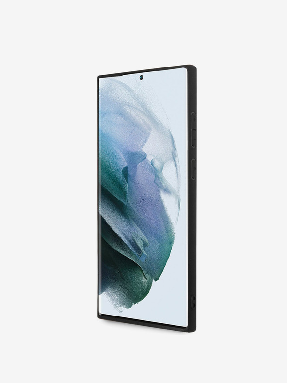 Guess PU 4G Metal Logo Zadní Kryt pro Samsung Galaxy S23 Ultra Grey Etui za telefon