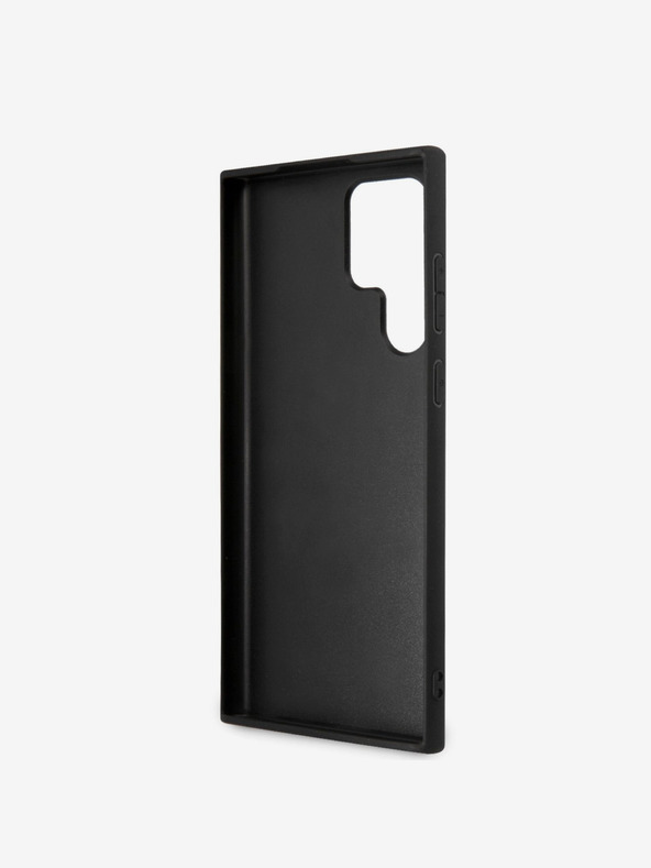 Guess PU 4G Metal Logo Zadní Kryt pro Samsung Galaxy S23 Ultra Grey Etui za telefon