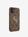 Guess Stražnja maska ​​Guess PU 4G s metalnim logotipom za iPhone 11 smeđa