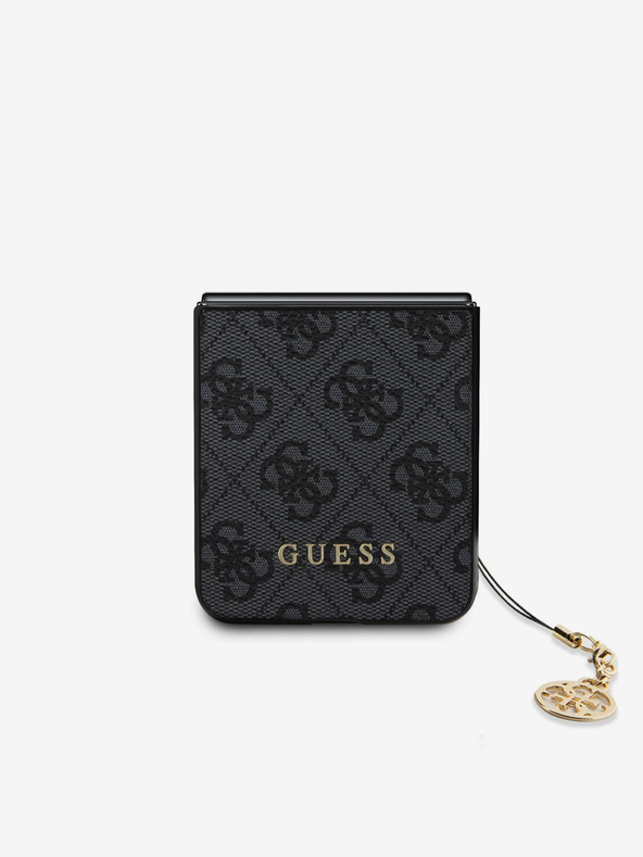 Guess 4G Charm Zadní Kryt pro Samsung Galaxy Z Flip 5 Grey Etui za telefon