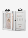 Guess Stražnja maska ​​Guess PU 4G s metalnim logotipom za iPhone 13 Pro Pink