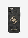 Guess Stražnja maska ​​Guess PU 4G s metalnim logotipom za iPhone 12 Pro Max siva