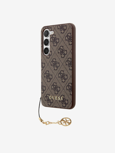 Guess Stražnja maska ​​Guess 4G Charm za Samsung Galaxy S23 smeđa