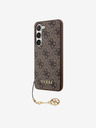 Guess Stražnja maska ​​Guess 4G Charm za Samsung Galaxy S23 smeđa