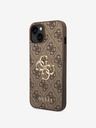 Guess Stražnja maska ​​Guess PU 4G s metalnim logotipom za iPhone 14 smeđa